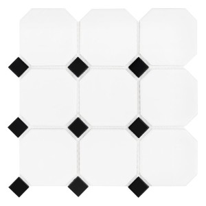 Dunin Octagon White 95 Matt 30,1x30,1 mozaika heksagonalna