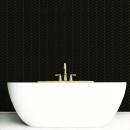 Dunin Royal Chevron Black Matt 31,8x22,4x7