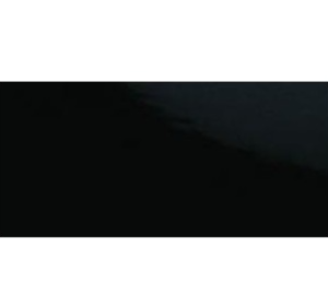 Ribesalbes Ceramica Negro Brillo Liso 10x20 płytka ścienna