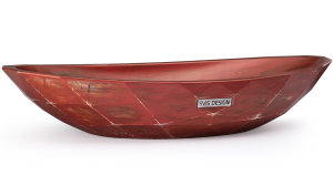 SVIS DESIGN Umywalka nablatowa betonowa DIAMOND BASIC AGED METAL czerwono - miedziana