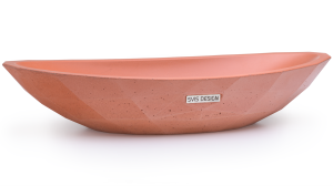 SVIS DESIGN Umywalka nablatowa betonowa DIAMOND BASIC różowa