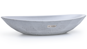 SVIS DESIGN Umywalka nablatowa betonowa  DIAMOND BASIC szara
