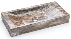 SVIS DESIGN Umywalka nablatowa betonowa SIRIUS BASIC PAST szary