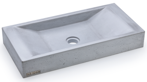 SVIS DESIGN Umywalka nablatowa betonowa SIRIUS BASIC szara