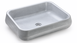 SVIS DESIGN Umywalka nablatowa betonowa PERSEUS BASIC szara