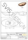 SVIS DESIGN Umywalka nablatowa bukowa ORION lakier matowy
