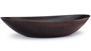 SVIS DESIGN Umywalka nablatowa drewniana ORION WENGE lakier matowy