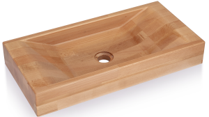 SVIS DESIGN Umywalka nablatowa bukowa 60 cm SIRIUS lakier błyszczący 