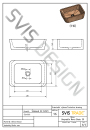 SVIS DESIGN Umywalka nablatowa bukowa 60 cm NOVA lakier błyszczący