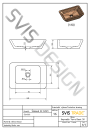 SVIS DESIGN Umywalka nablatowa bukowa TERRA lakier matowy