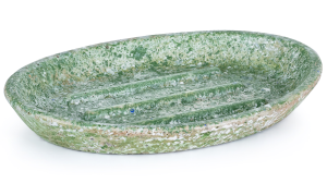 SVIS DESIGN Mydelniczka betonowa 15 cm ORION BASIC GRAINY zielona