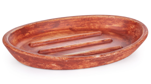 SVIS DESIGN Mydelniczka betonowa 15 cm ORION BASIC PATINA czerwona