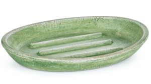 SVIS DESIGN Mydelniczka betonowa 15 cm ORION BASIC PATINA zielona