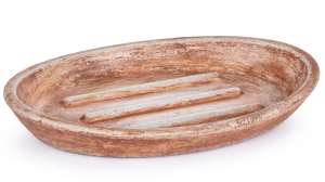 SVIS DESIGN Mydelniczka betonowa 15 cm ORION BASIC PATINA brązowo - czerwona