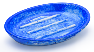 SVIS DESIGN Mydelniczka betonowa 15 cm ORION BASIC THRILL niebieska