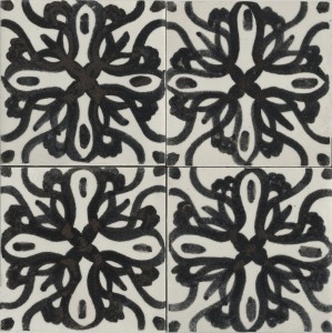 Marazzi Memoria Tappeto 4 Nero Lux 15x15 MANS płytki gresowe dekoracyjne