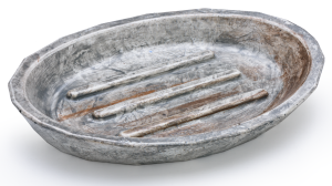 SVIS DESIGN Mydelniczka betonowa 15 cm DIAMOND BASIC PAST szara