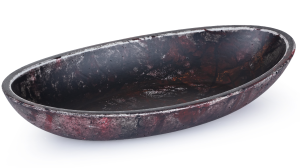 SVIS DESIGN Miska betonowa ORION BASIC BLACKSMITH czarno - czerwona