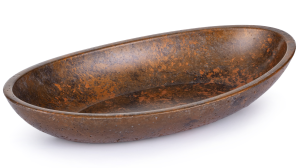 SVIS DESIGN Miska betonowa ORION BASIC SMOKED METAL czarno - miedziana