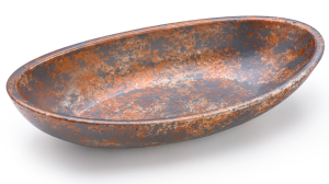 SVIS DESIGN Miska betonowa ORION BASIC SMOKED METAL szaro - miedziana 