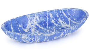 SVIS DESIGN Miska betonowa ORION BASIC PUNK niebiesko - biała