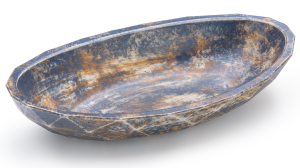 SVIS DESIGN Miska betonowa DIAMOND BASIC GRANITE niebiesko - szara