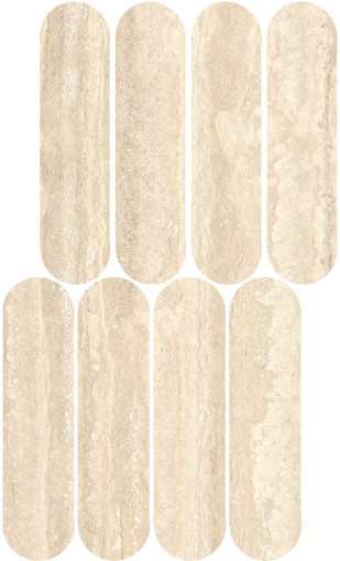 Marazzi Mystone Travertino Classico Lux Mosaico Ovale 20x36,5 M9PH