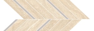 Marazzi Mystone Travertino Classico Mosaico Freccia 19,8x52,1 M9Q4 mozaika trawertynowa
