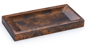 SVIS DESIGN Miska betonowa SIRIUS BASIC SMOKED METAL czarno - miedziana