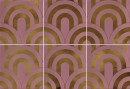 Vives Hanami Takada Marsala Oro 23x33,5