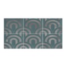 Vives Hanami Takada Turquesa Plata 23x33,5