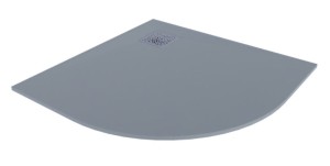 Excellent Arda BREX.1504.090.090.CON Brodzik półokrągły 90x90x1,6 szary