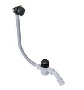 Excellent Hover ARIN.3410BL syfon wannowy z napełnianiem przez przelew czarny