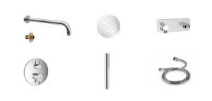 Excellent Frost AREX.4400CR zestaw prysznicowy podtynkowy chrom 