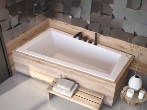 Besco Intima Slim 160x90 lewa #WAIT-160-SL wanna asymetryczna do zabudowy