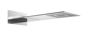 Excellent AREX.3080CR deszczownica prostokątna z funkcją kaskady 58x22 cm chrom