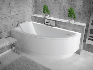 Besco Praktika 140x70 lewa #WAP-140-NL wanna narożna do zabudowy