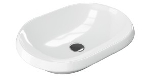 Actima Lupio CEAC.3818.600.WH umywalka wpuszczana w blat 60,5x41 biała