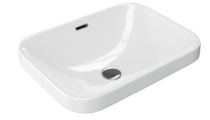 Actima Hasko CEAC.3718.570.WH umywalka wpuszczana w blat 57x39 biała 