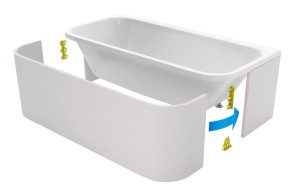 Excellent Arana OBEX.ARA.18WH obudowa do zabudowy płytkami Flex System 179x84,5