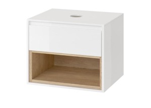 Excellent Tuto MLEX.0102.800.WHBL szafka pod umywalkę nablatową 80x49,4 biała/dąb