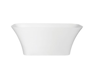 Besco Assos Matt wanna wolnostojąca 160x70 #WMMB-160AKC z chromowanym korkiem klik-klak czyszczonym od góry