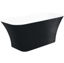Besco Assos S-Line Glam Grafitowa wanna wolnostojąca 160x70 #WMD-160-ALG