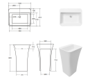 Besco Assos S-Line Glam Srebrna 40x50x85 #UMD-AP-WOS