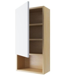 Excellent Tuto MLEX.0107.400.BLWH szafka wisząca prawa z frontem 80x40 biała/dąb