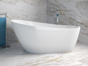 Besco Melody 170x80 #WAS-170-MZL wanna wolnostojąca ze złotym przelewem