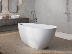 Besco Goya A-Line 160x73 #WAS-160-G wanna wolnostojąca z chromowanym przelewem