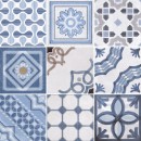 Fioranese Cementine Shiny Mix Blue Lucido 20x20 CSH20B