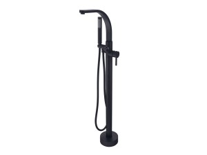Besco Decco II Easy-Fix BW-DII-CZ czarna-matowa bateria wannowa wolnostojąca