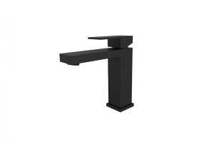 Besco Modern/Varium II BU-MVII-CZ czarna-matowa bateria umywalkowa